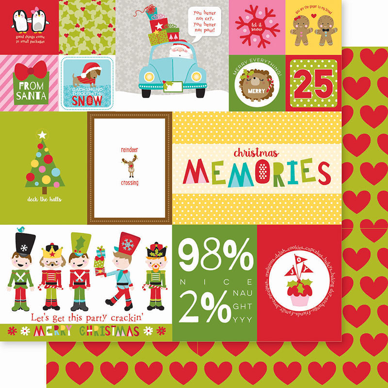 Santa Squad Daily Details Double Sided Cardstock (25 pc)
