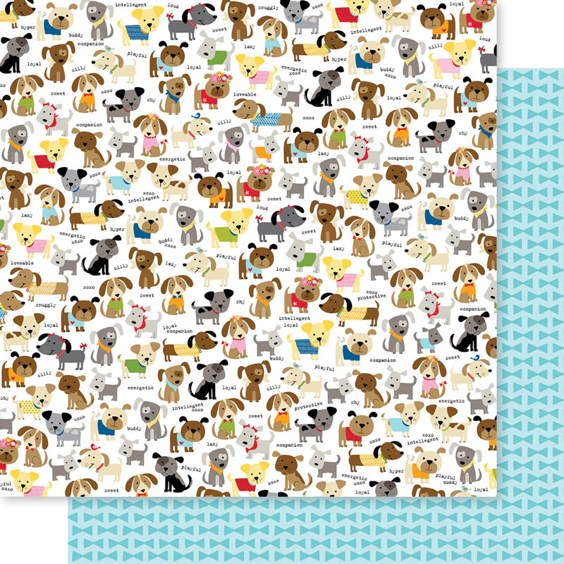 Dog Pack Double-Sided Cardstock (25 pc)