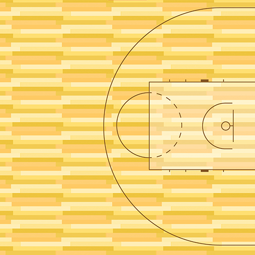 BSK1692 Basketball Tip-Off Time Paper